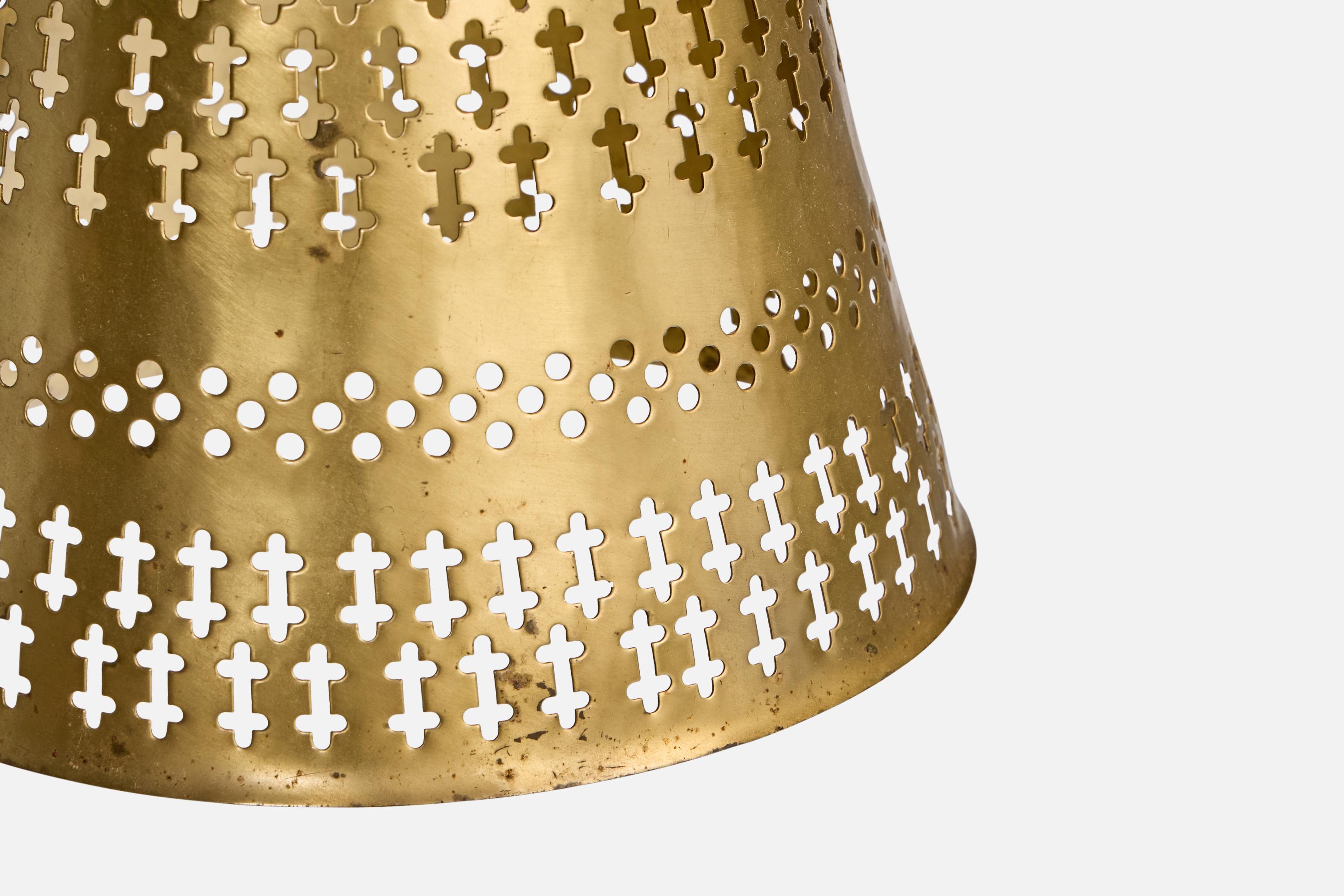 Hans Bergström, Lampade a sospensione, Ottone, Svezia, anni '50 in vendita 3