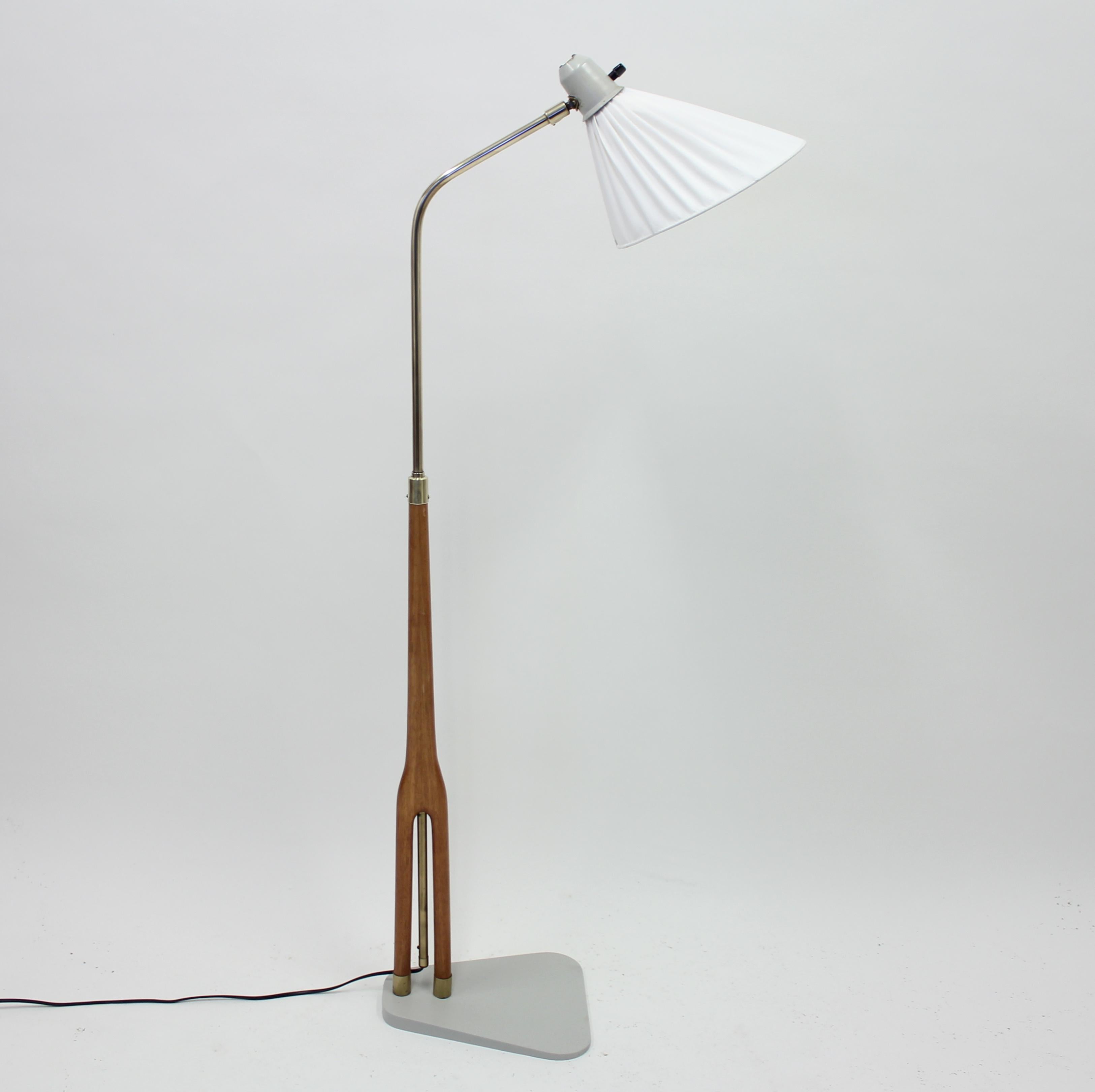 Scandinavian Modern Hans Bergström, Rare Floor Lamp by ASEA, 1950s