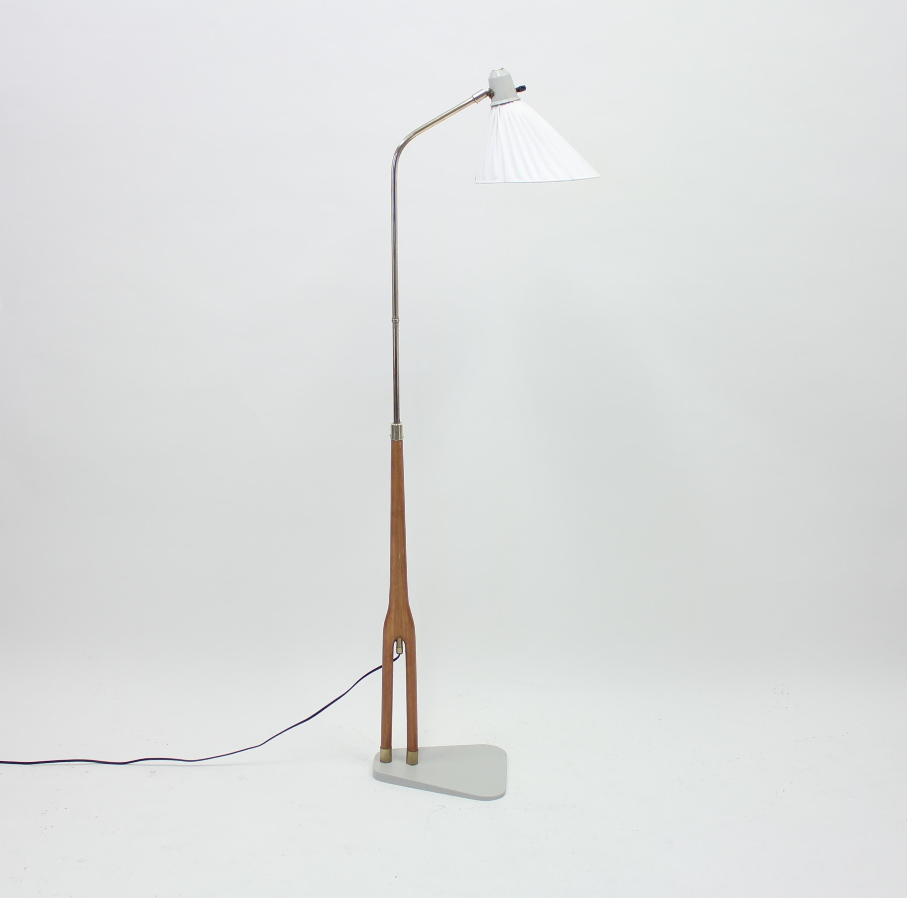Swedish Hans Bergström, Rare Floor Lamp by ASEA, 1950s