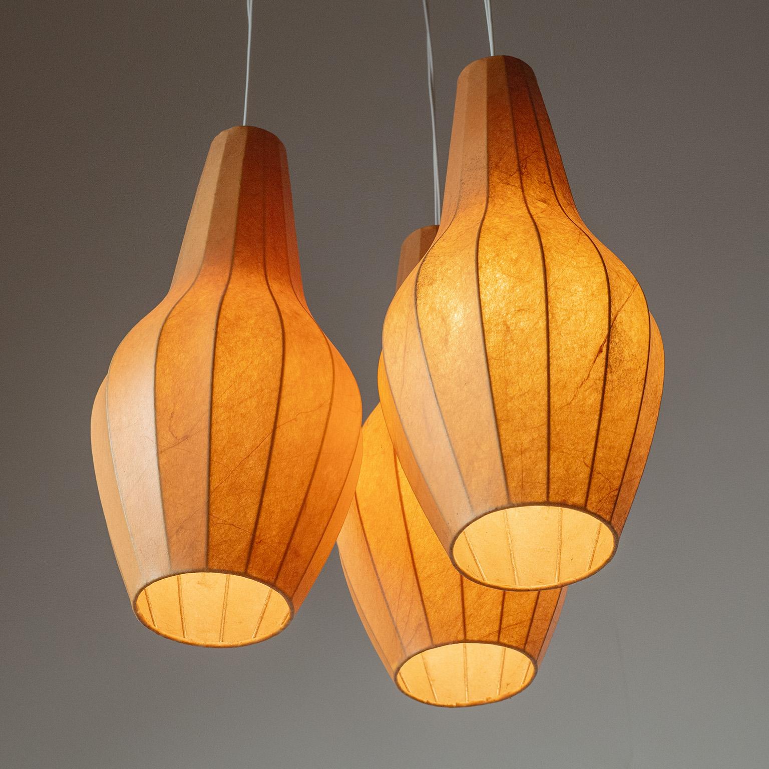 Hans Bergström Triple Cocoon Pendant, 1950s For Sale 2