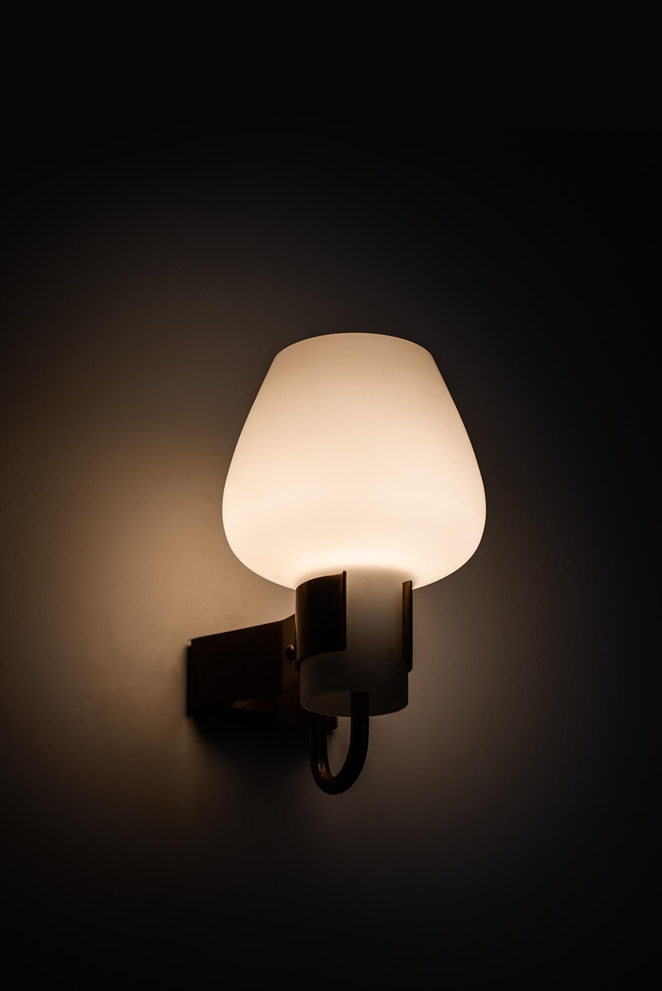 Mid-20th Century Hans Bergström Wall Lamps Model 397 by Ateljé Lyktan in Åhus, Sweden