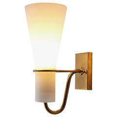 Hans Bergström ASEA Belysning Wall Lamp with Brass