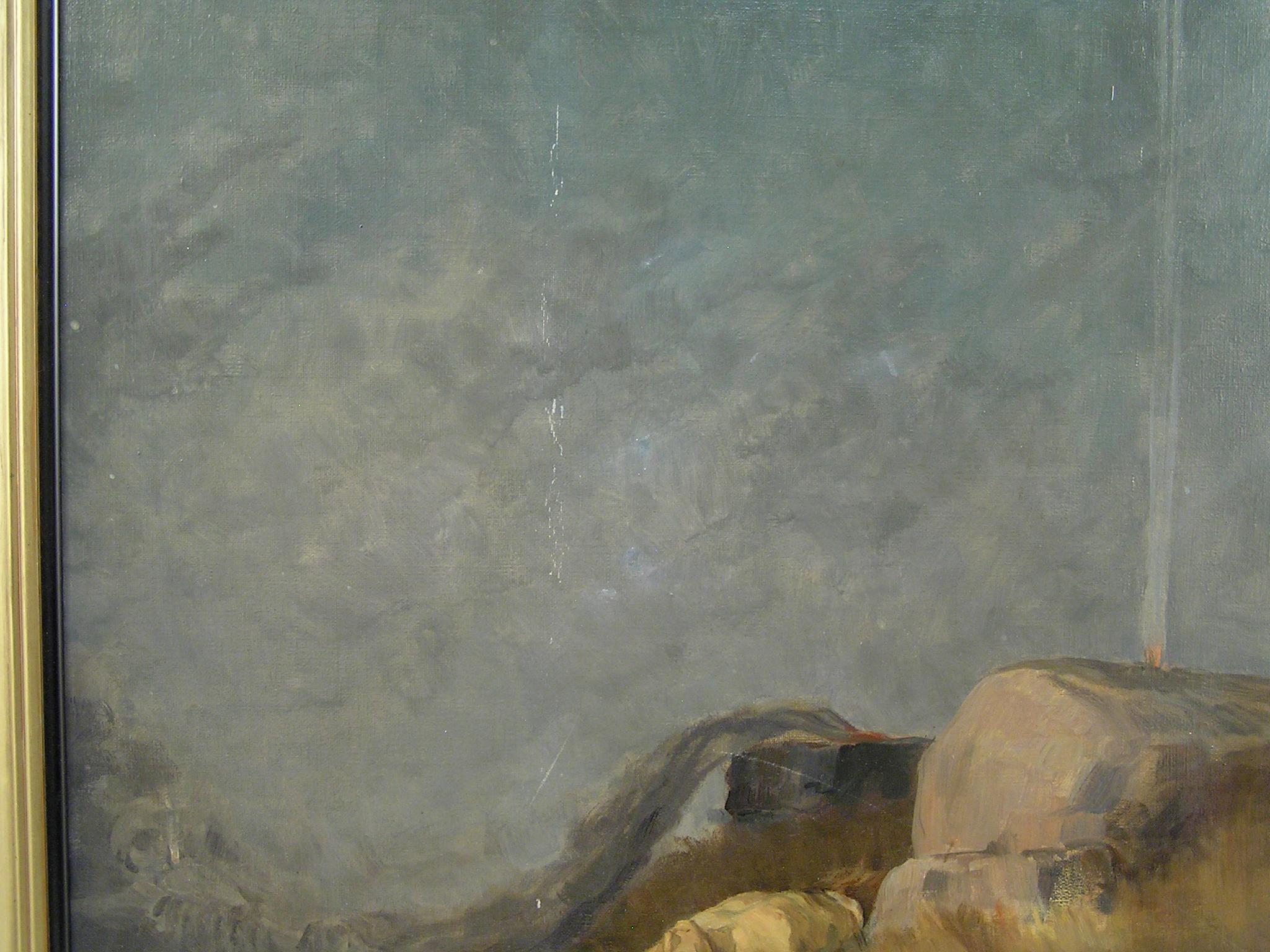 Hans Bertle (1880 1945) Geburt des Todes, 1924 (Cain and Abel) - Symbolist Oil For Sale 3