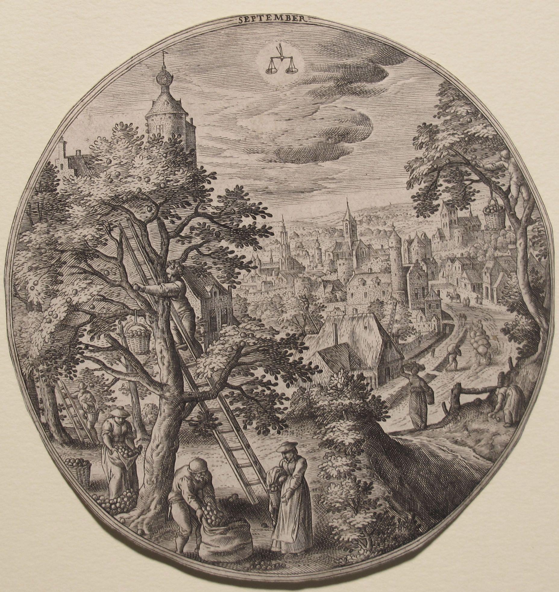 Landscape Print de Hans Bol - Septiembre