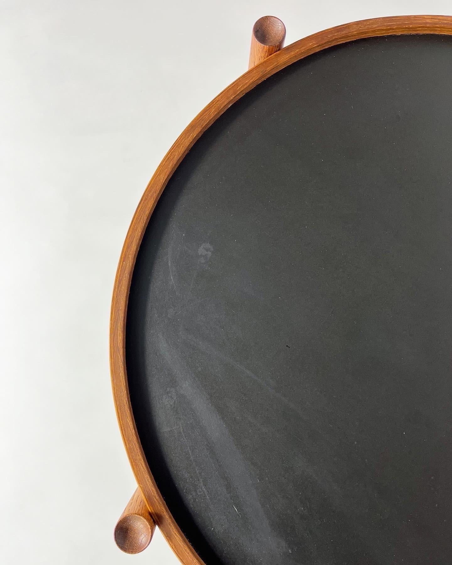 Hans Bolling Bar Cart Torben Orskov Denmark Oak Tray Table 1960s 2