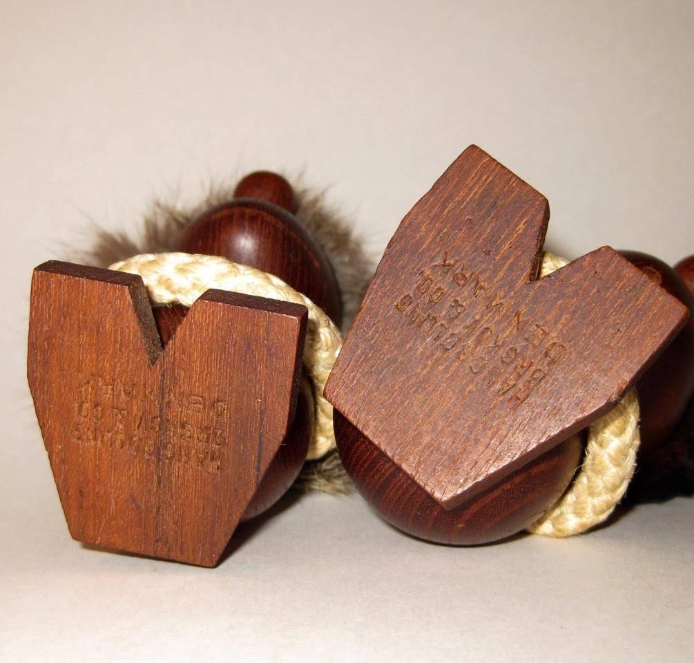 Mid-20th Century Hans Bolling Danish Modern Teak Optimist and Pessimist Figures
