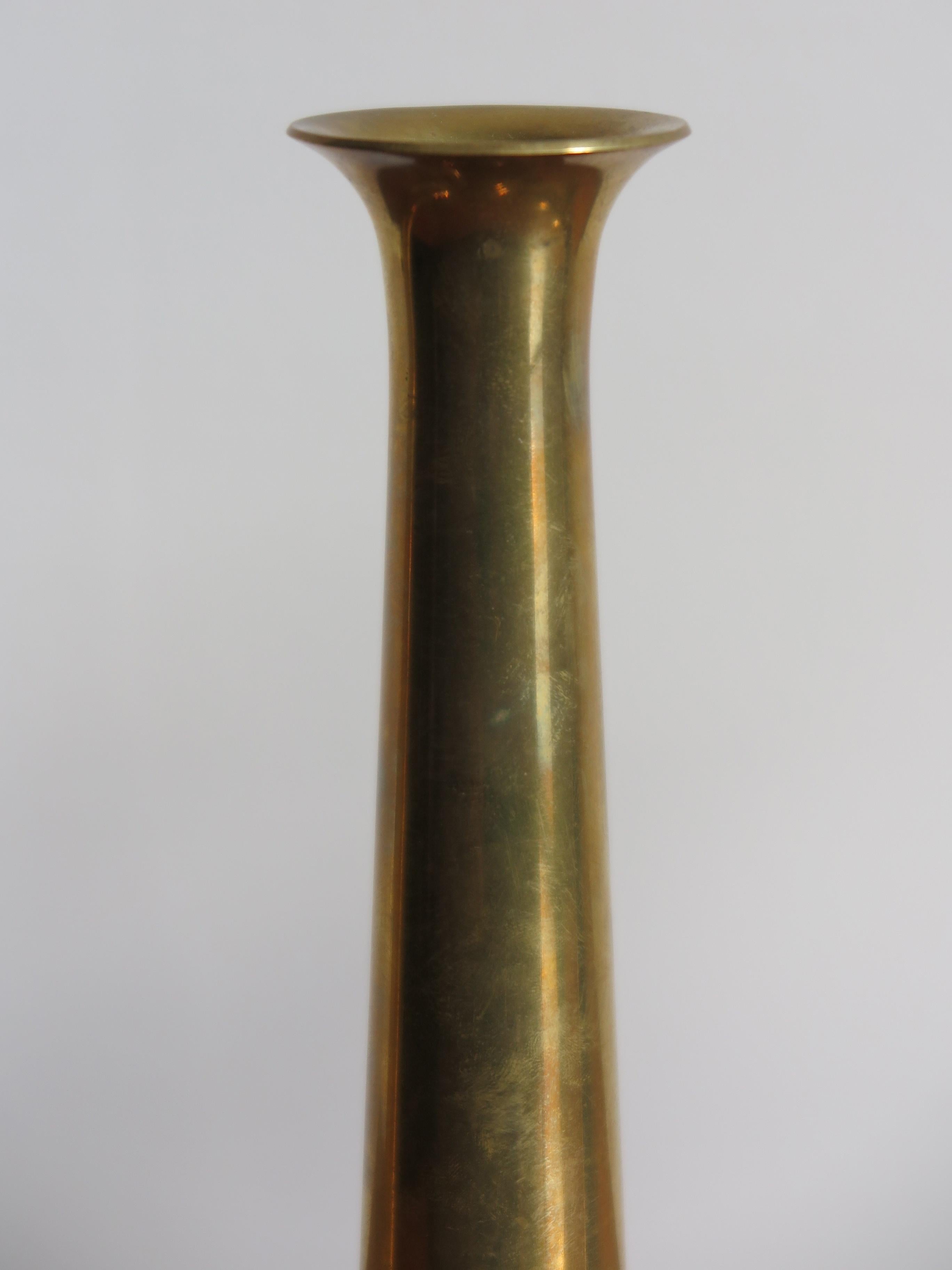 Hans Bolling Scandinavian Brass Candlesticks for Torben Ørskov, 1950s In Good Condition In Reggio Emilia, IT