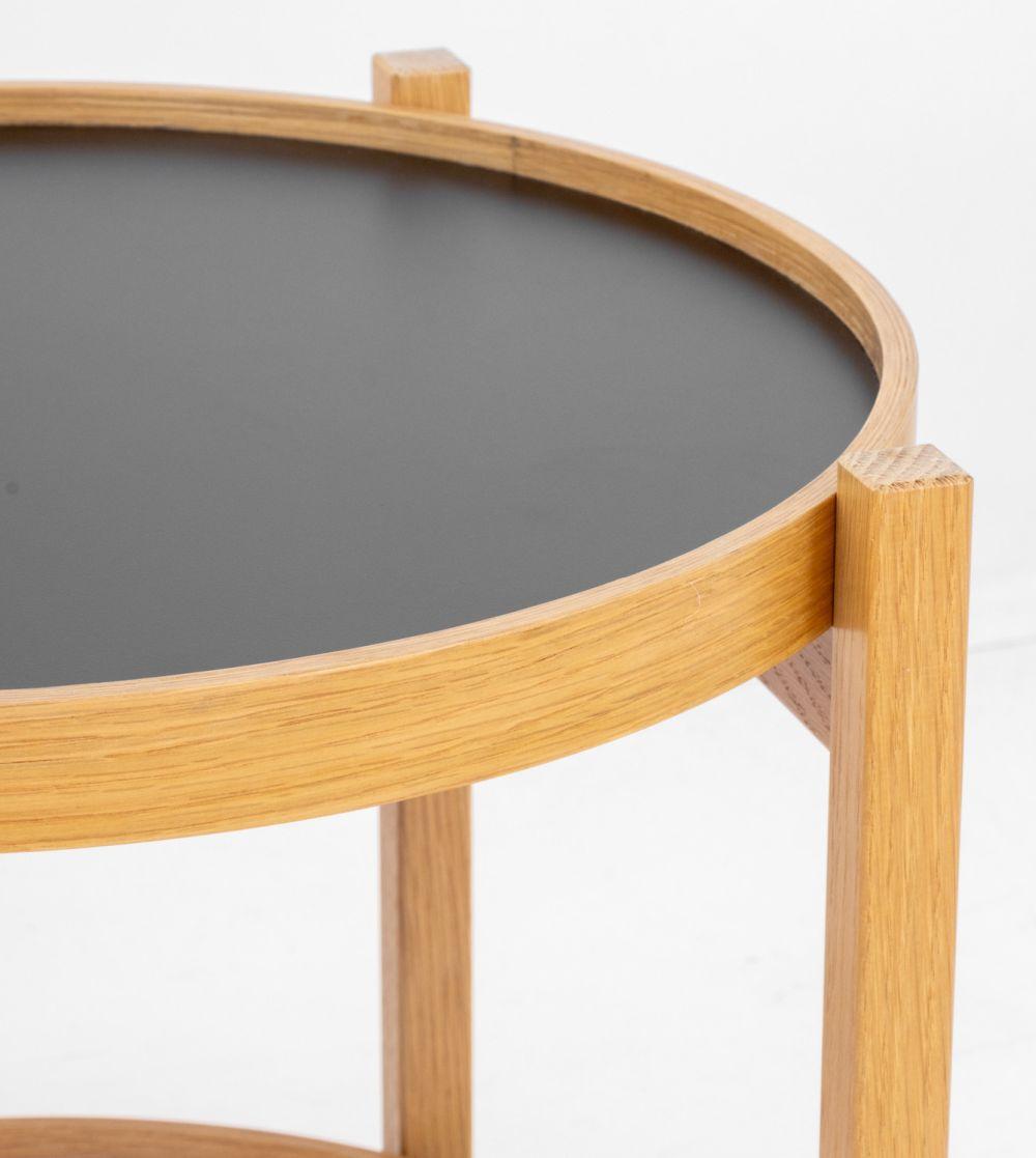 Danish Hans Bolling Style 2-Tier Rolling Side Tables, Pr. For Sale