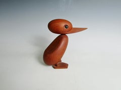 Hans Bolling Torben Orskov, große skurrile Holz-Entenskulptur, Dänemark