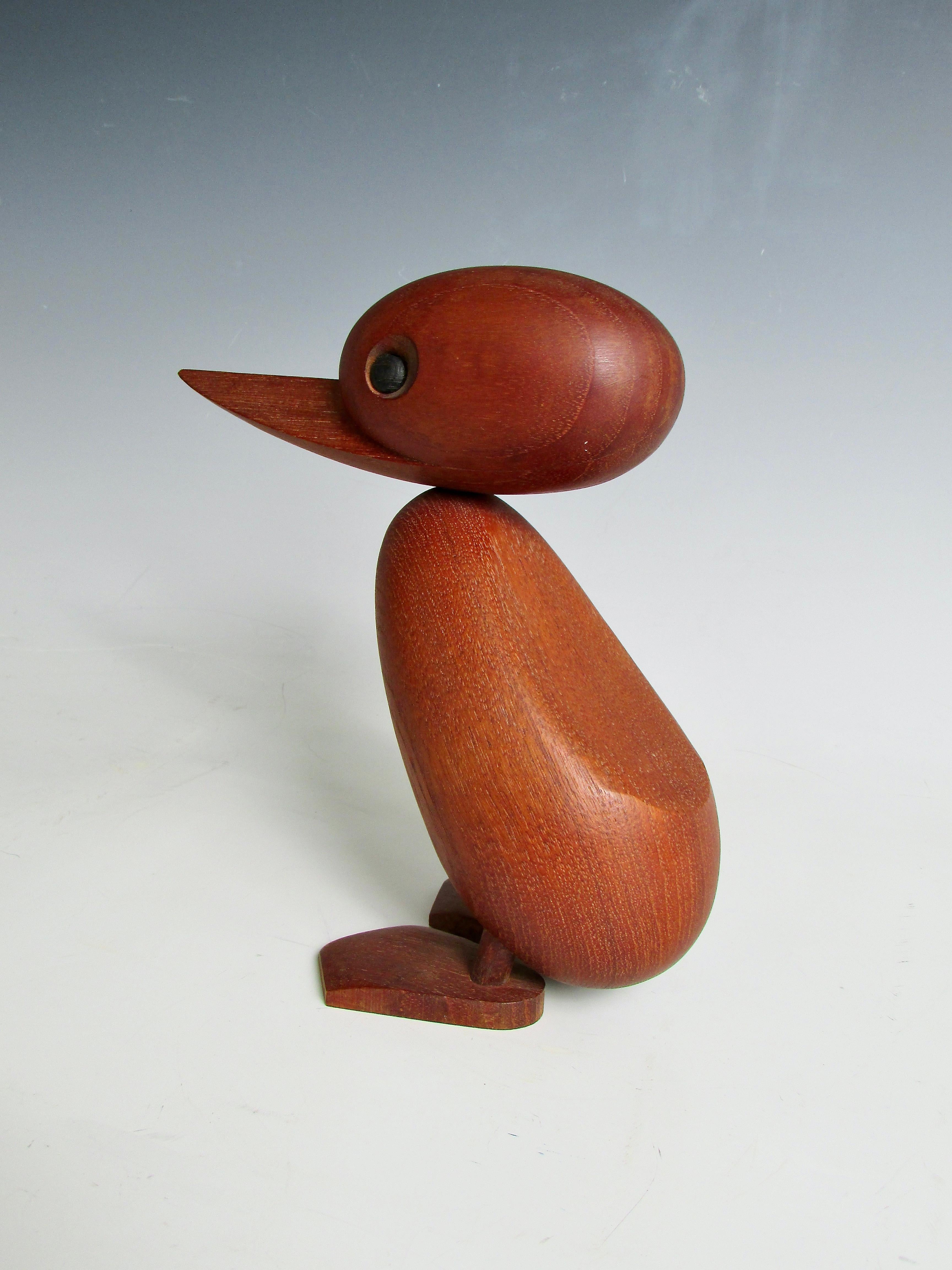 20th Century Hans Bolling Torben Orskov large whimsical wood duck sculpture Denmark