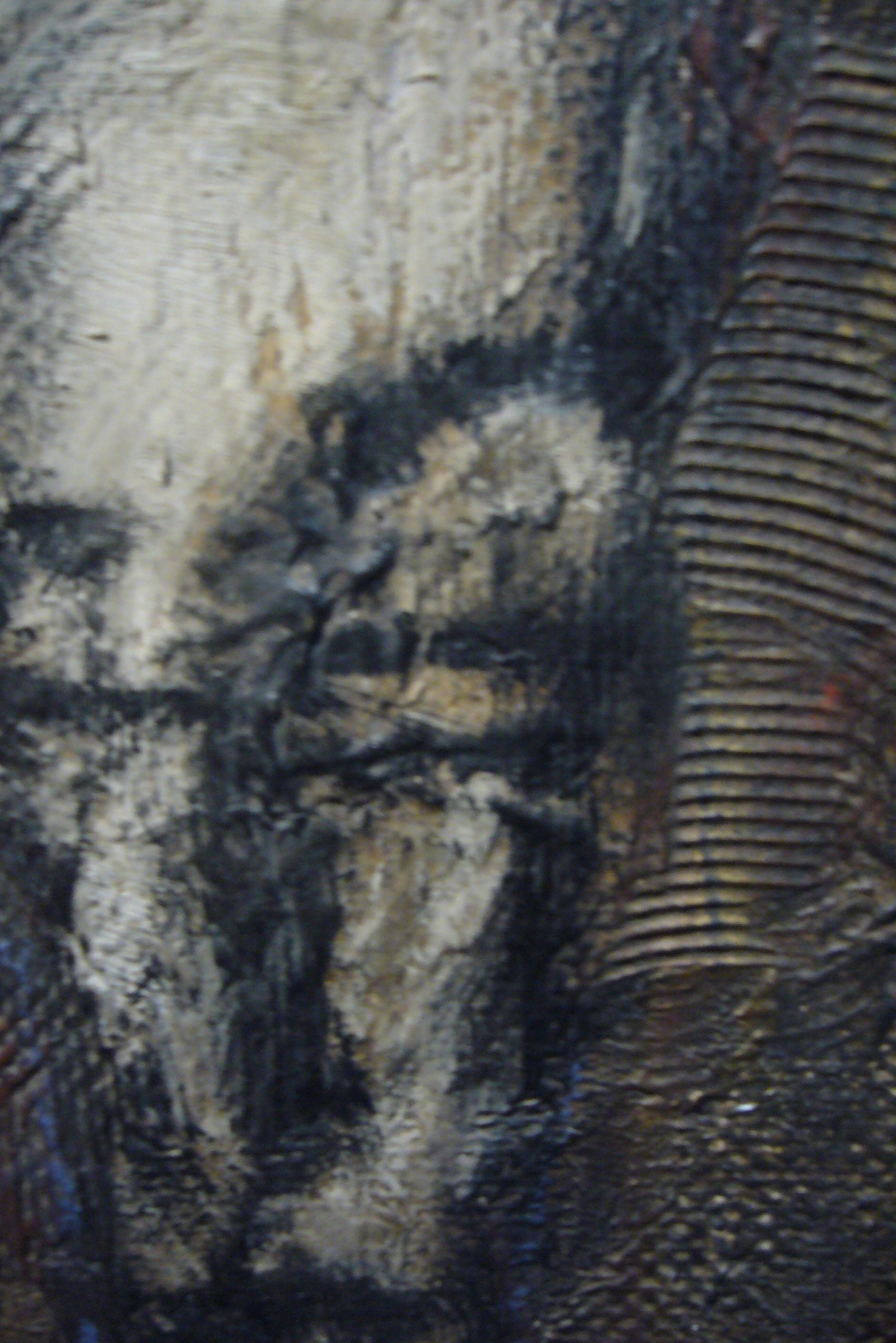 Ritratto, 1990 - pittura a olio, 25x20 cm, incorniciato - Painting Espressionismo astratto di Hans Bouman
