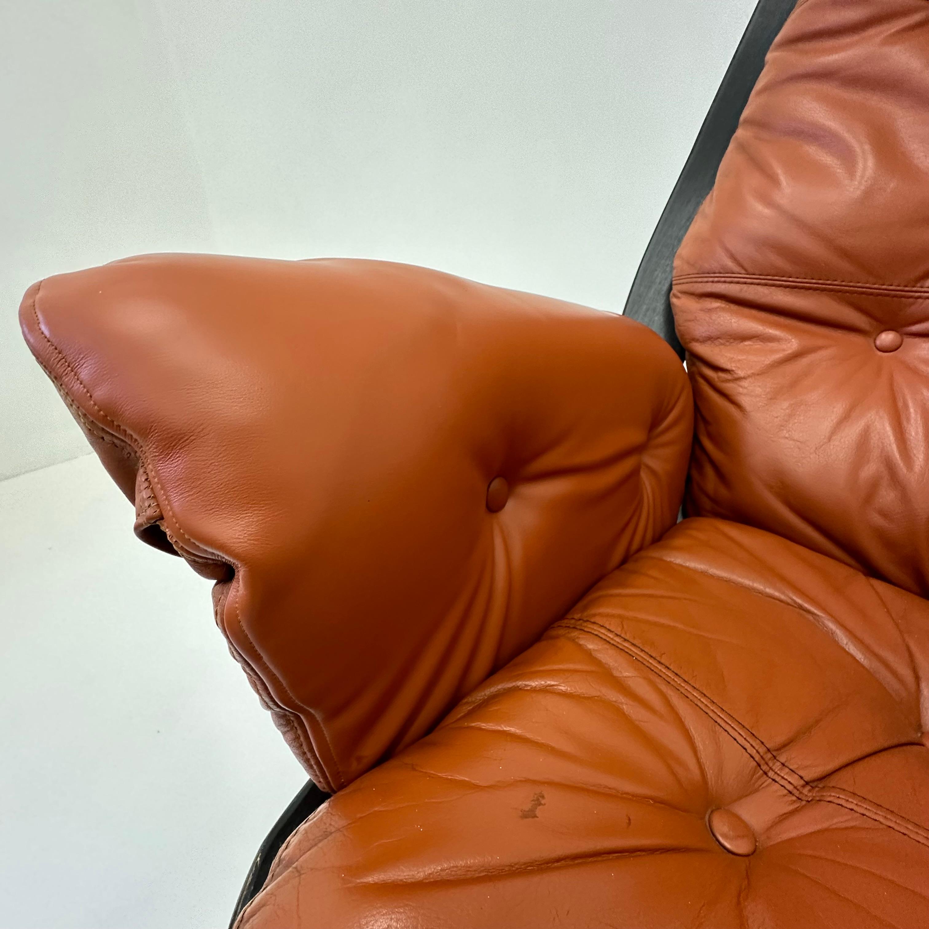 Hans Brattrud for Hove Möbler swivel chair , 1970’s For Sale 9