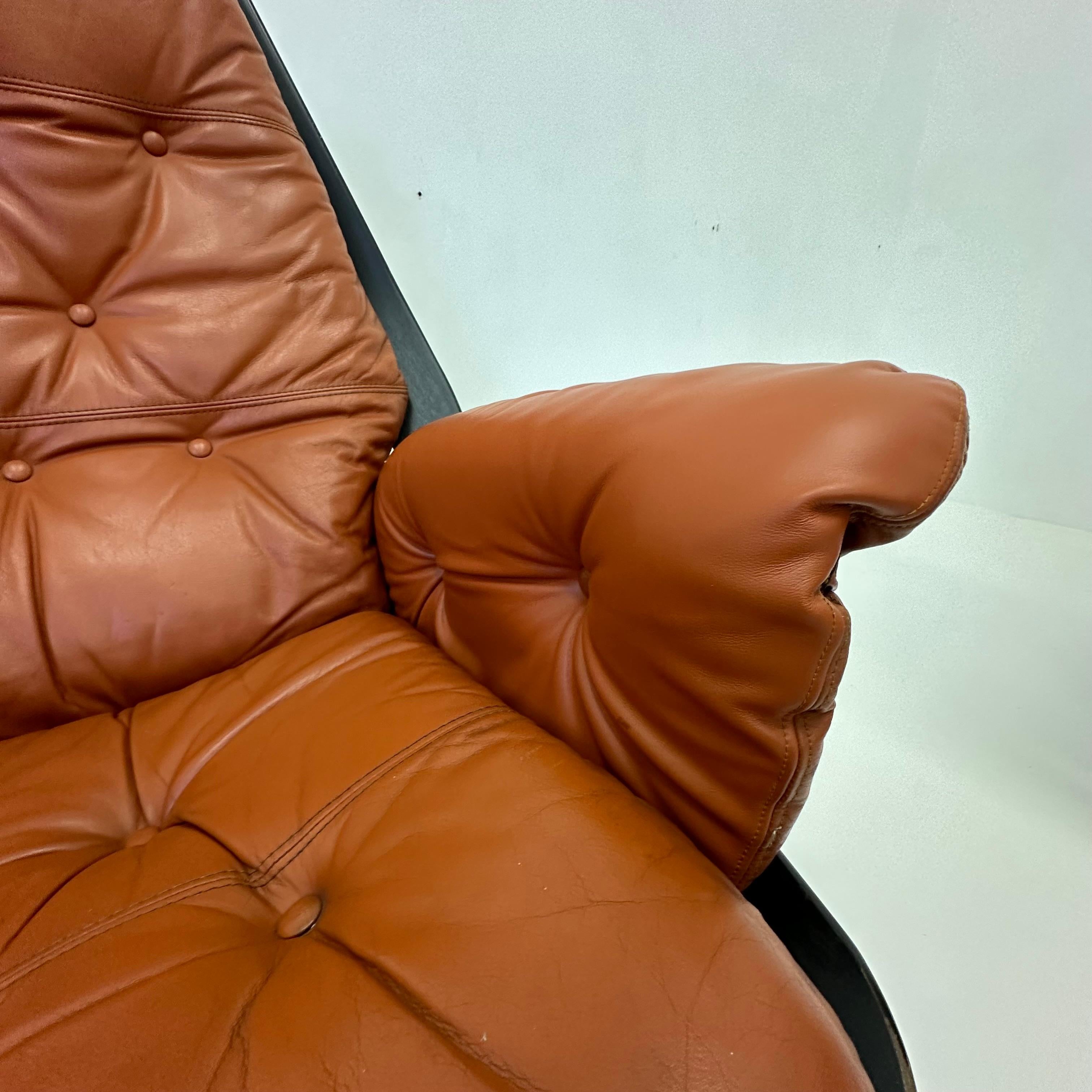 Hans Brattrud for Hove Möbler swivel chair , 1970’s For Sale 10