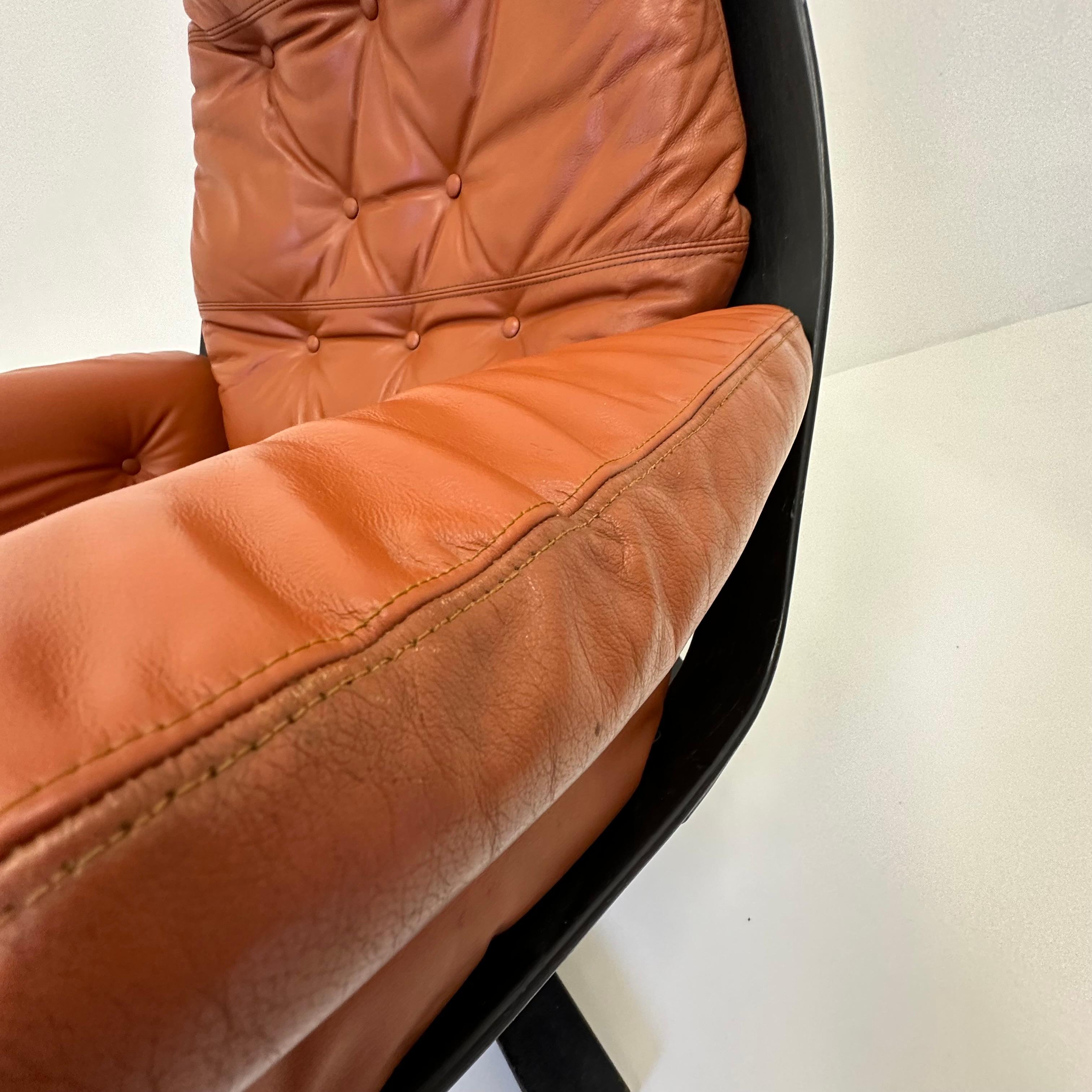 Hans Brattrud for Hove Möbler swivel chair , 1970’s For Sale 11