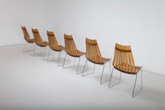 Hans Brattrud High Back Rosewood Scandia Prince Chairs by Hove Mobler 1957