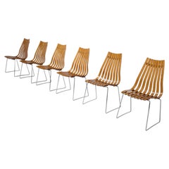 Hans Brattrud High Back Rosewood Scandia Prince Chairs by Hove Mobler 1957