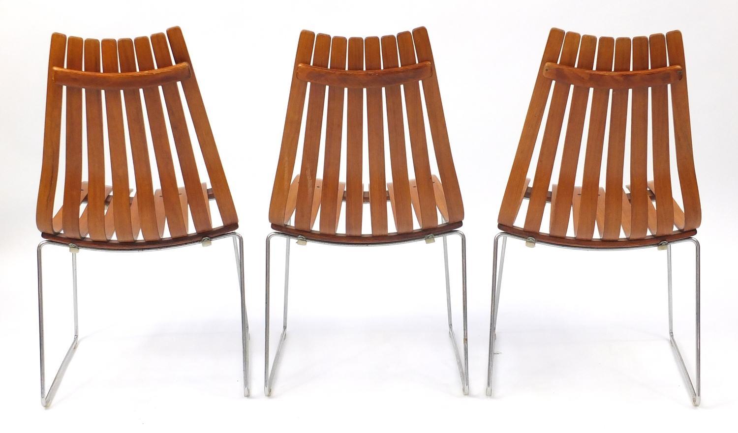 Hans Brattrud Rosewood Dining Table & Six Scandia Chairs, Hove Mobler circa 1965 4