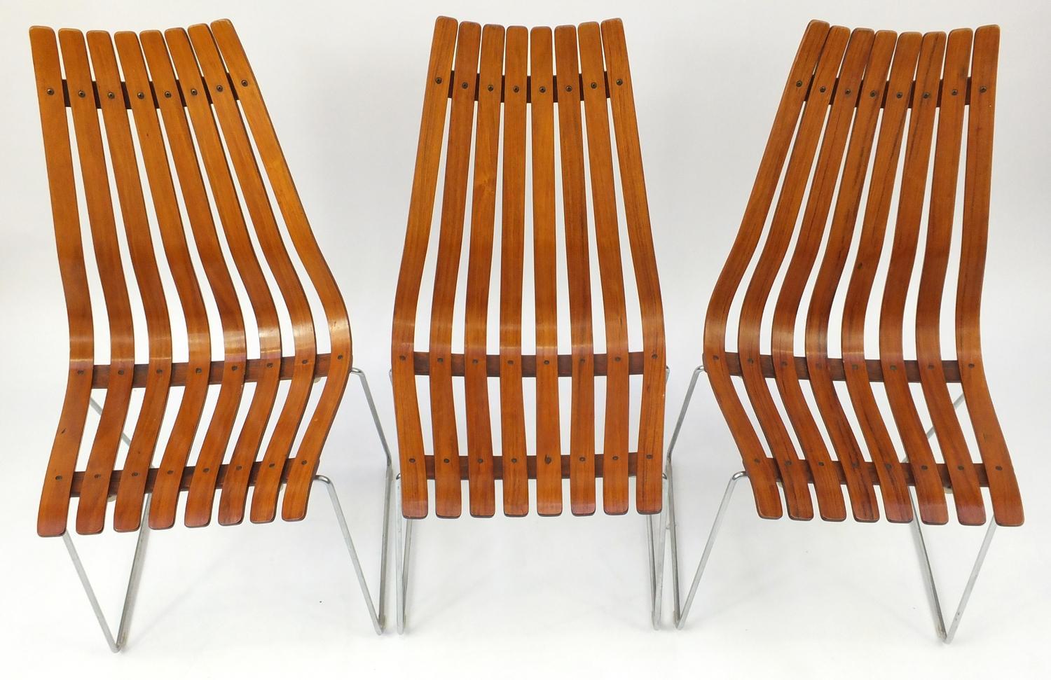 Hans Brattrud Rosewood Dining Table & Six Scandia Chairs, Hove Mobler circa 1965 (Mitte des 20. Jahrhunderts)