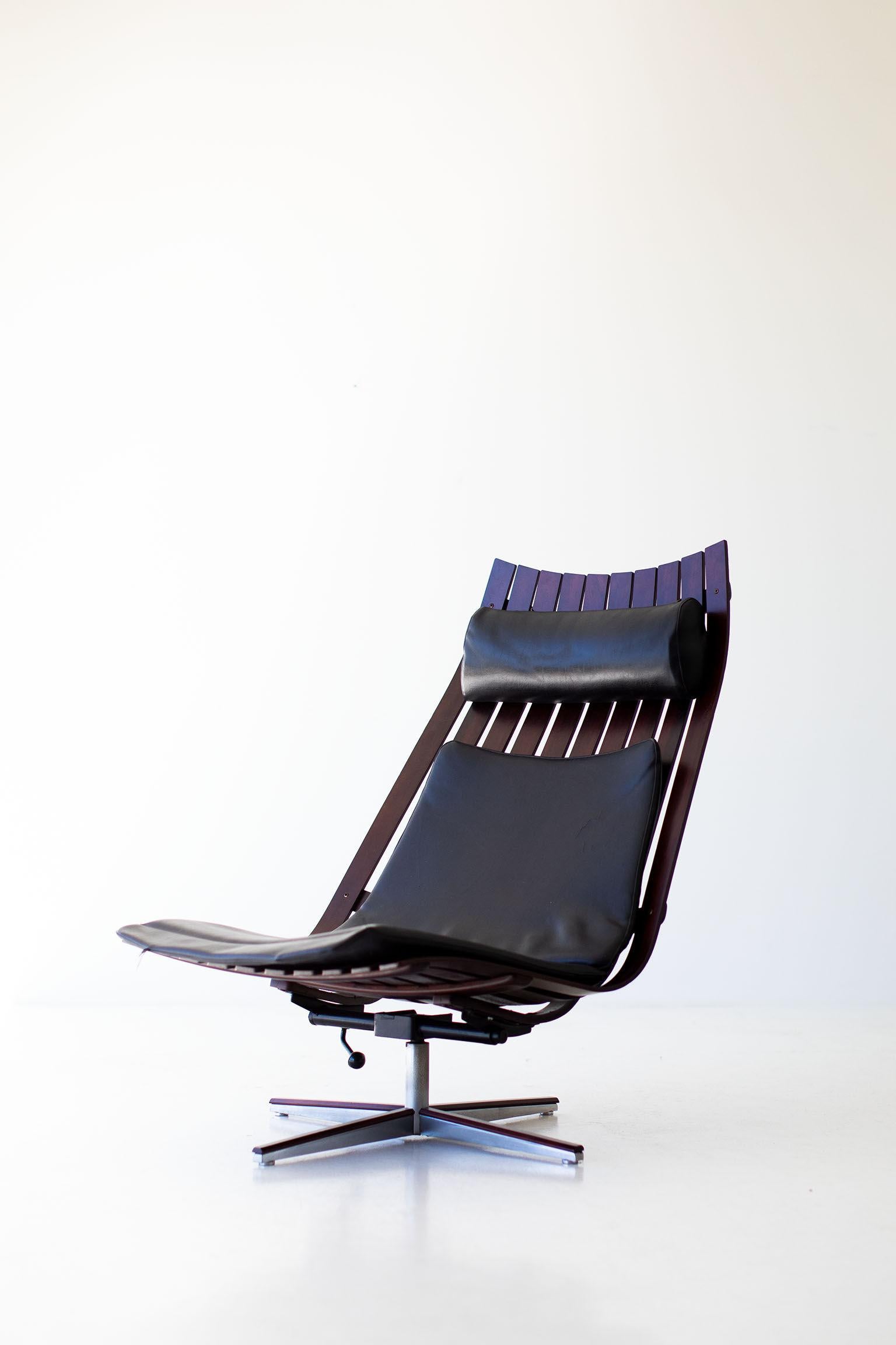 Hans Brattrud Rosewood Lounge Chair for Hove Mobler For Sale 1