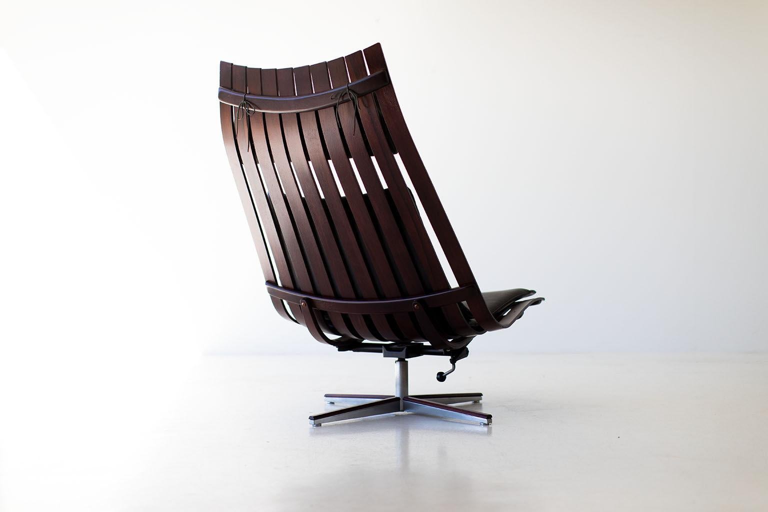 Mid-20th Century Hans Brattrud Rosewood Lounge Chair for Hove Mobler For Sale