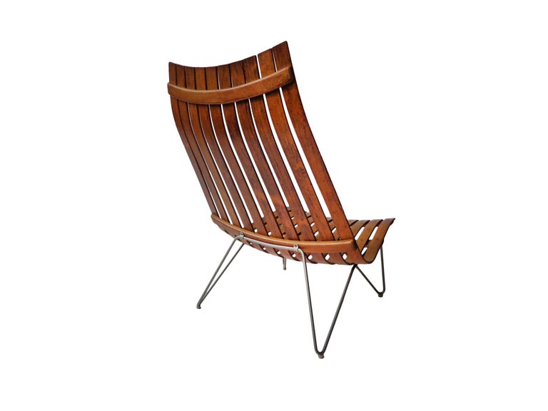 Mid-20th Century Hans Brattrud ‘Scandia’ Lounge Chair by Hove Møbler, Scandinavian design 1957