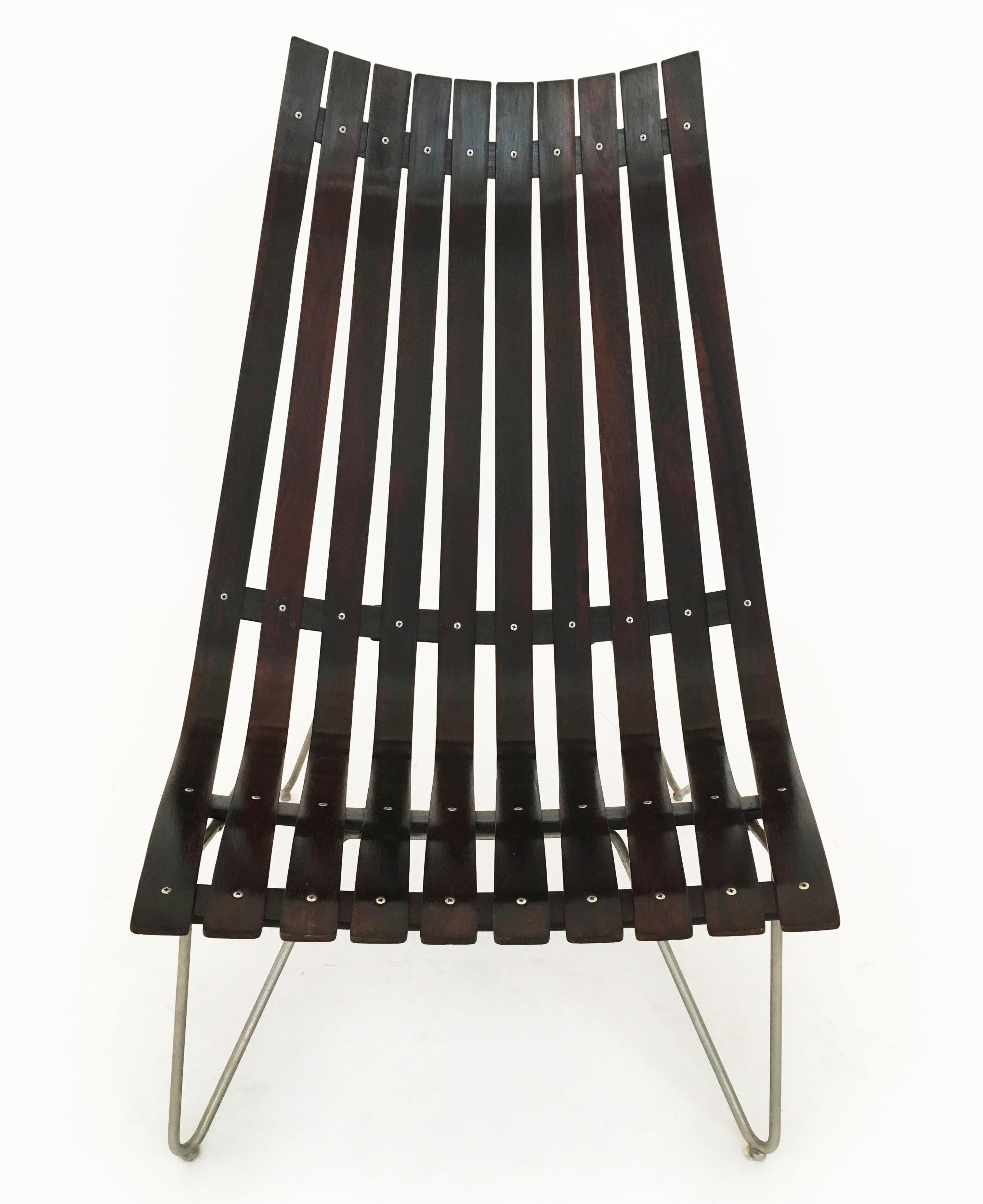 Norwegian Hans Brattrud Lounge Chair Model 'Scandia' by Hove Mobler, Norway 1950s For Sale