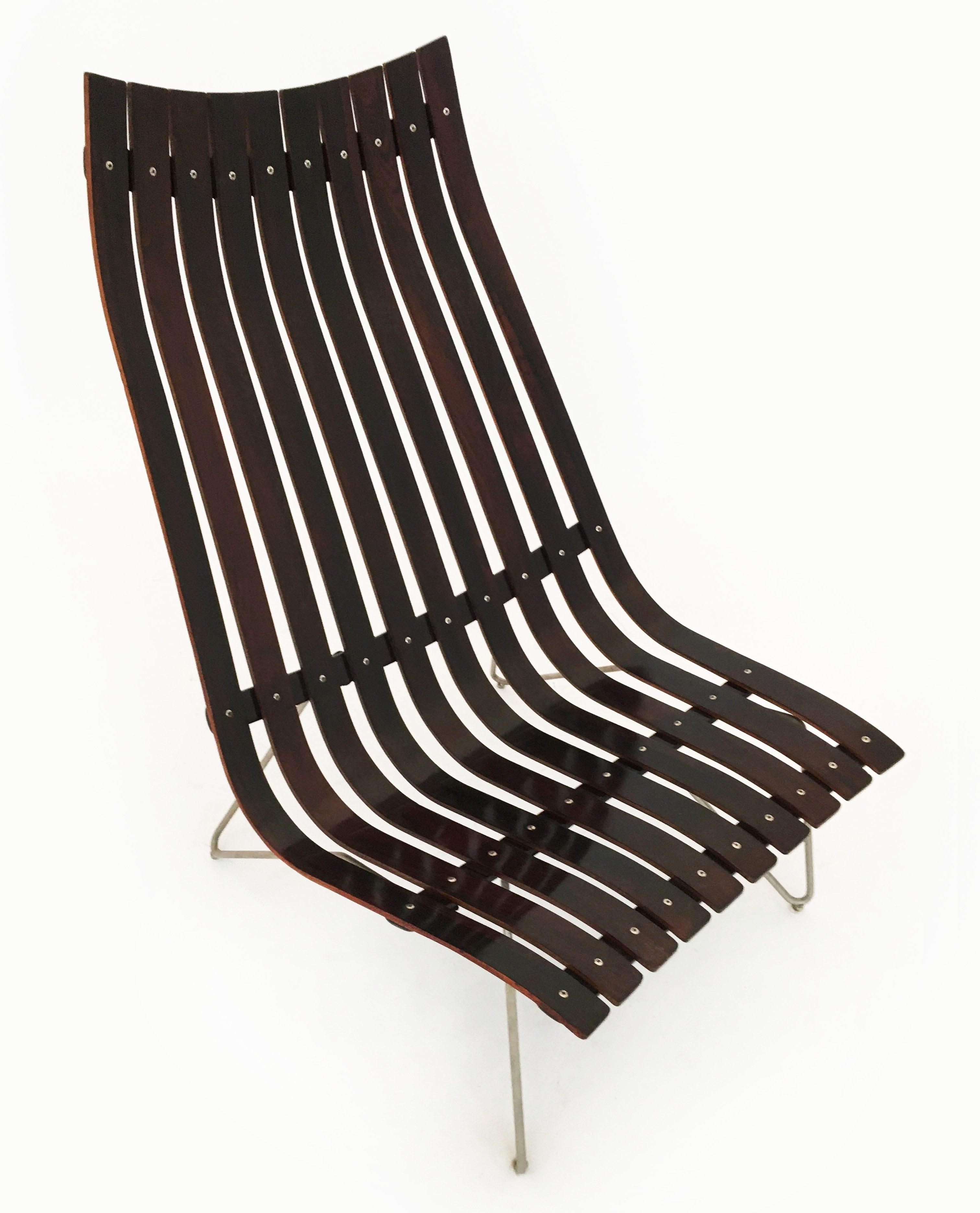 Hans Brattrud Lounge Chair Model 'Scandia' by Hove Mobler, Norway 1950s In Good Condition For Sale In Vienna, AT
