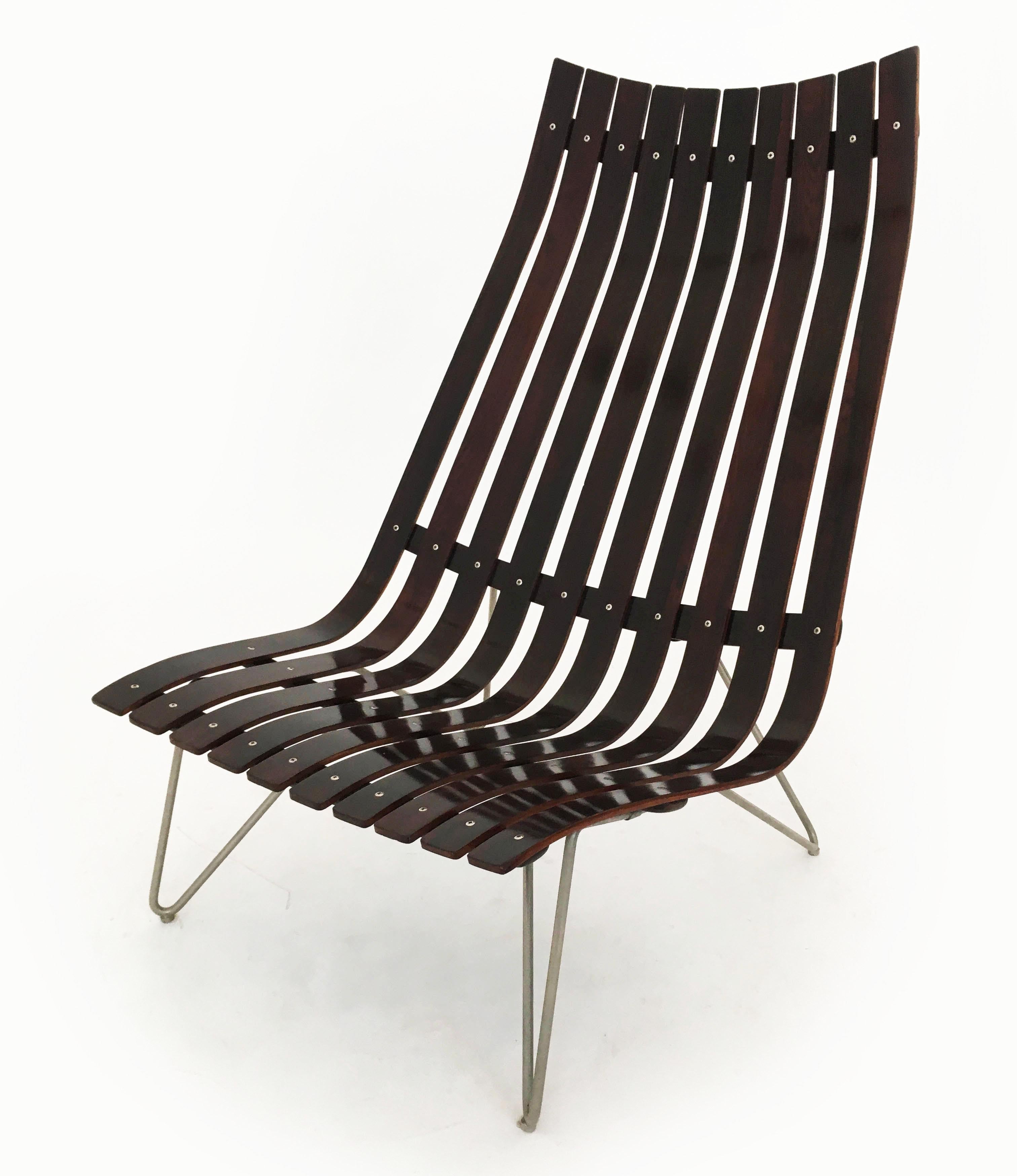 Hans Brattrud Lounge Chair Model 'Scandia' by Hove Mobler, Norway 1950s For Sale 1