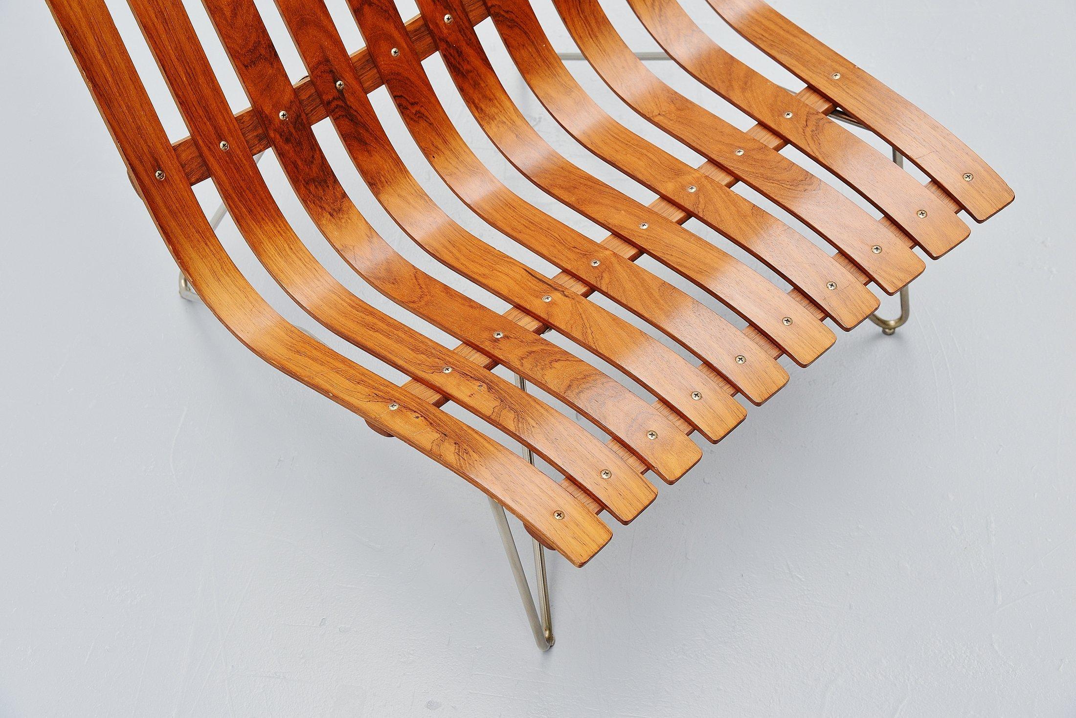 Norwegian Hans Brattrud Scandia Lounge Chair Hove Mobler Norway, 1957