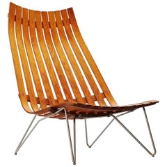 Vintage Hans Brattrud Scandia Lounge Chair Hove Mobler Norway, 1957