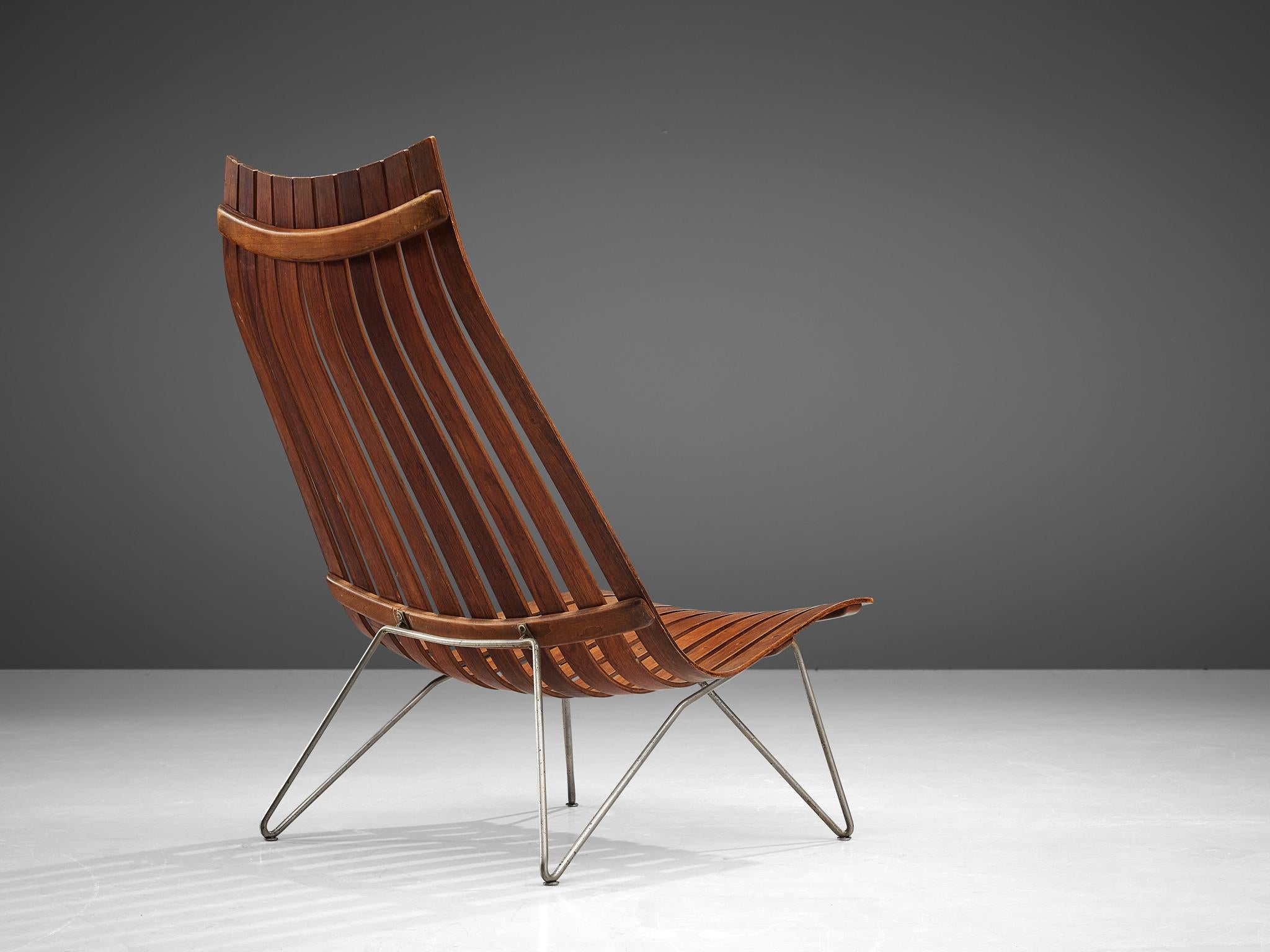 Mid-Century Modern Hans Brattrud 'Scandia' Lounge Chair in Rosewood