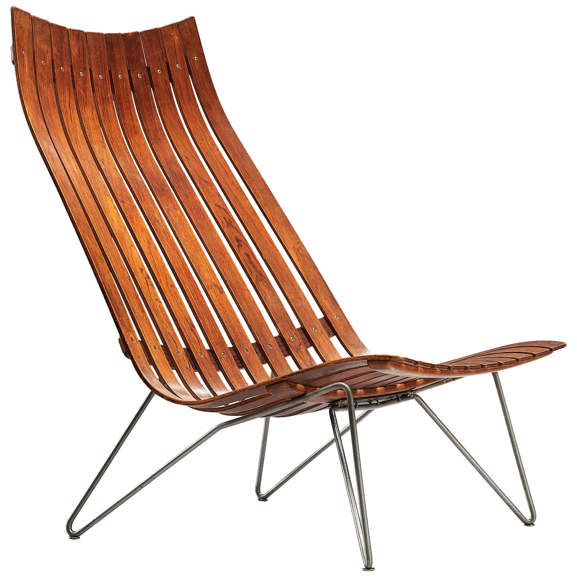 Hans Brattrud 'Scandia' Lounge Chair in Rosewood