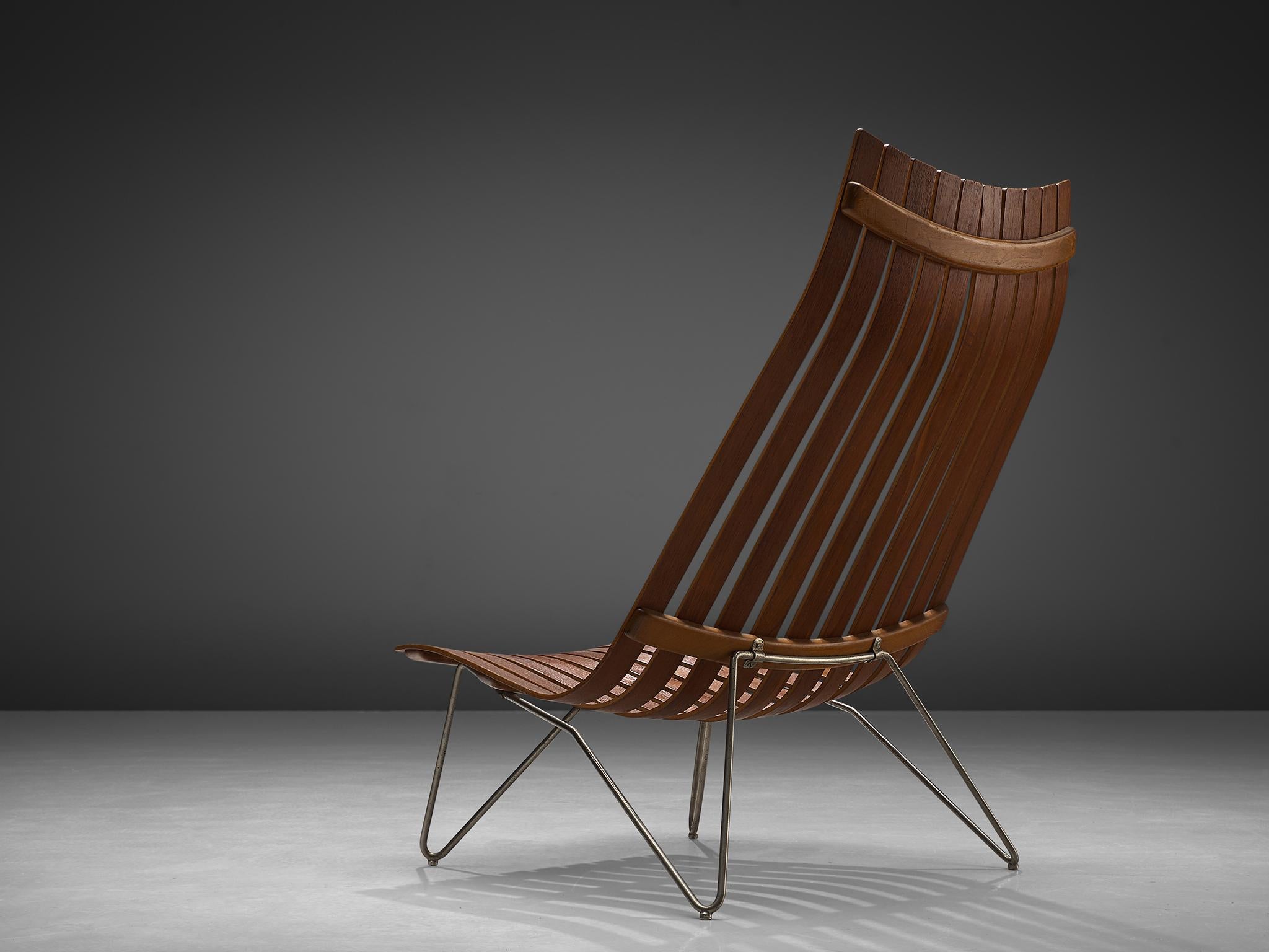 Scandinavian Modern Hans Brattrud 'Scandia' Lounge Chair in Teak  For Sale