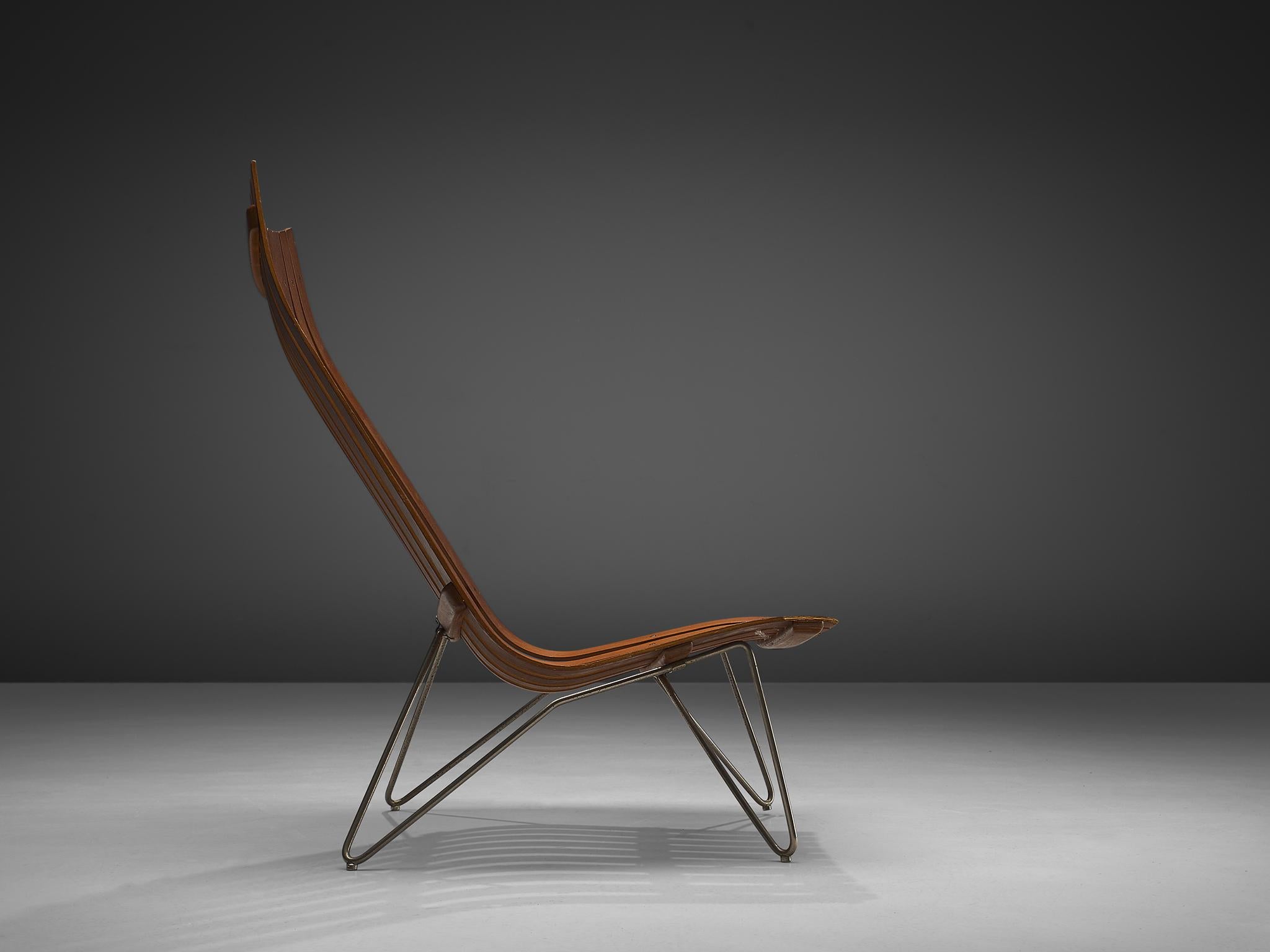 Scandinave moderne Hans Brattrud fauteuil de salon Scandia en teck  en vente