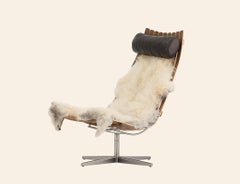 Sedia da salotto 'Scandia' di Hans Brattrud in noce per Fjordfiesta