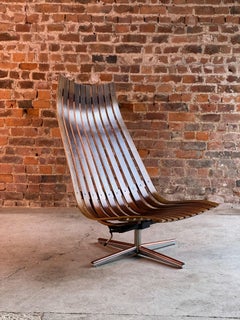 Hans Brattrud Scandia Rosewood Lounge Chair by Georg Eknes, Norway, circa 1970