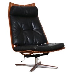Hans Brattrud Scandia Swivel Lounge Chair For Hove Mobler, Norway 1957