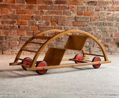 Hans Brockhage & Erwin Andrea Rocking Cart Germany, circa 1950