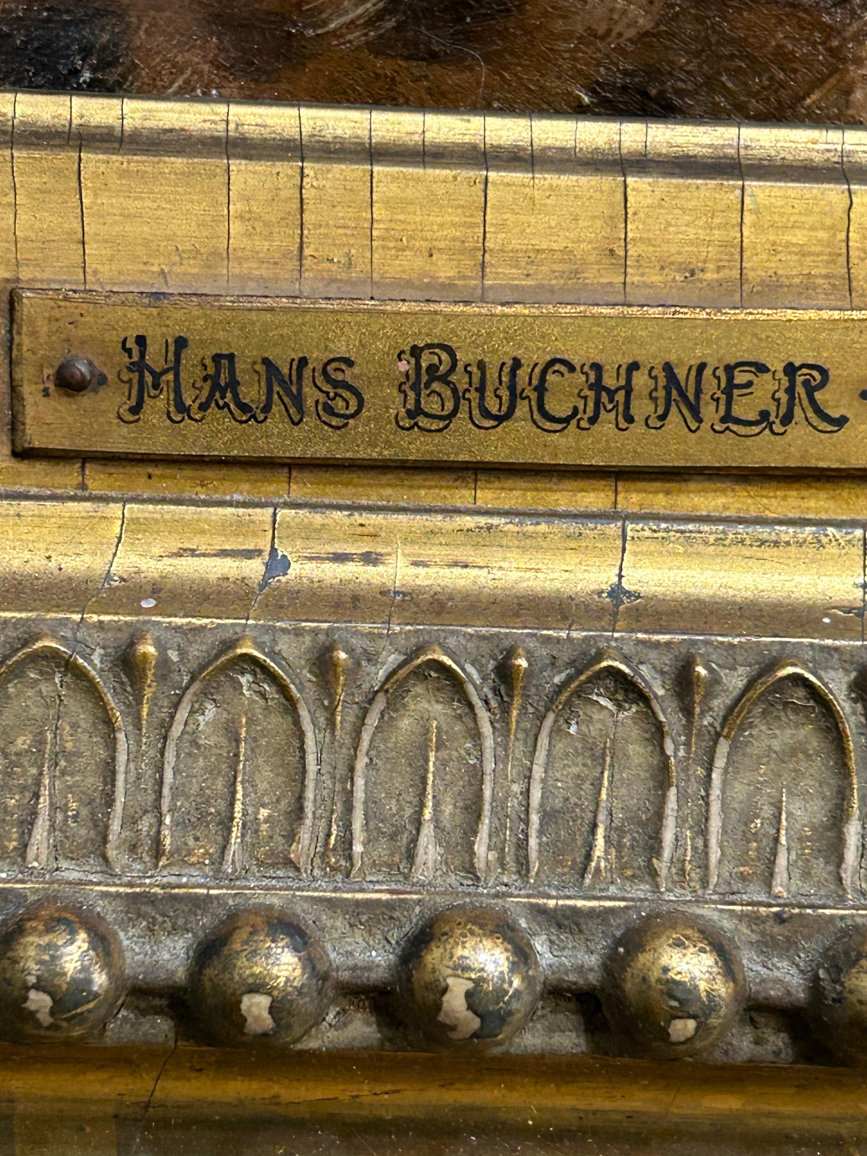 Hans Buchner . signiert 1896 Öl auf Leinwand .. 