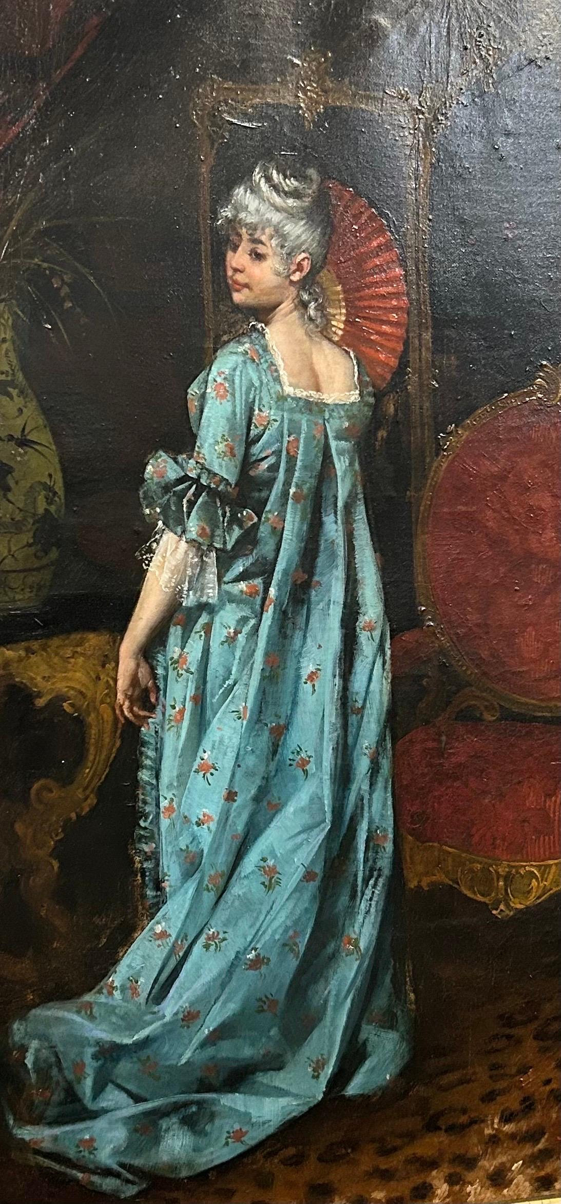 Hans Buchner . signiert 1896 Öl auf Leinwand .. 