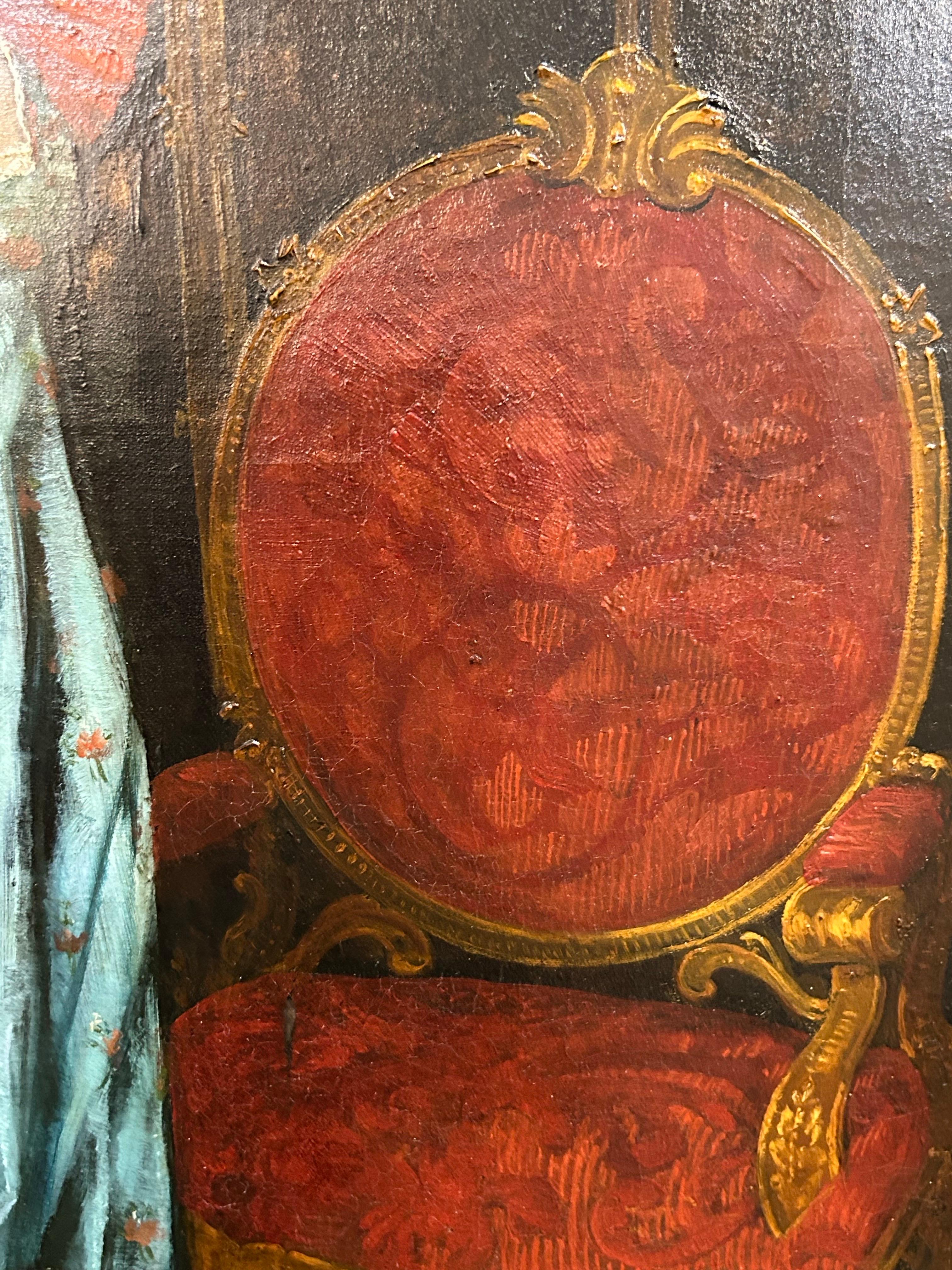 Hans Buchner . signiert 1896 Öl auf Leinwand .. 