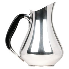 Hans Bunde for Carl M Cohr Danish Mid-Century Silver-Plated Water Jug