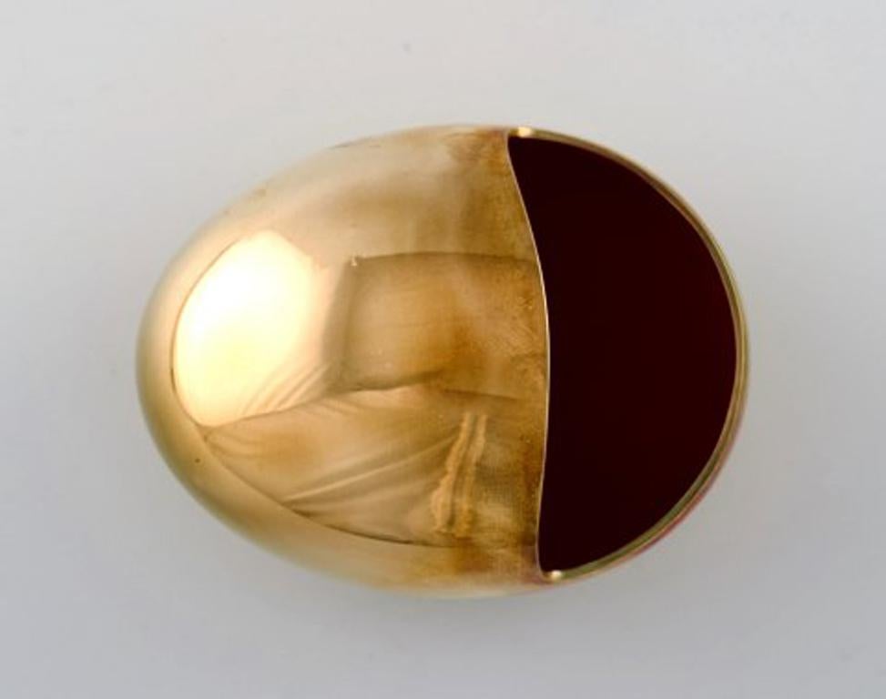 Hans Bunde for Cohr 'Denmark' Brass Egg, Danish Design, 1970s In Good Condition In Copenhagen, DK
