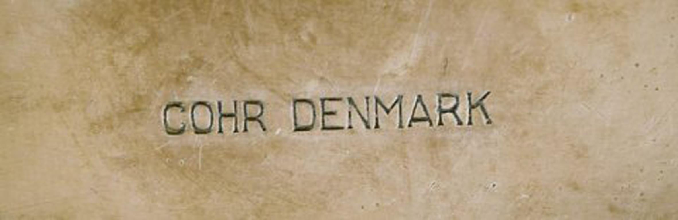 Scandinavian Modern Hans Bunde for Cohr 'Denmark', Egg-Shaped Ashtray in Brass