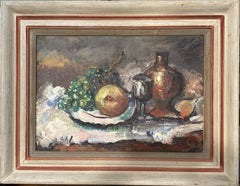 Nature morte, peinture à l'huile de Hans Burkhardt