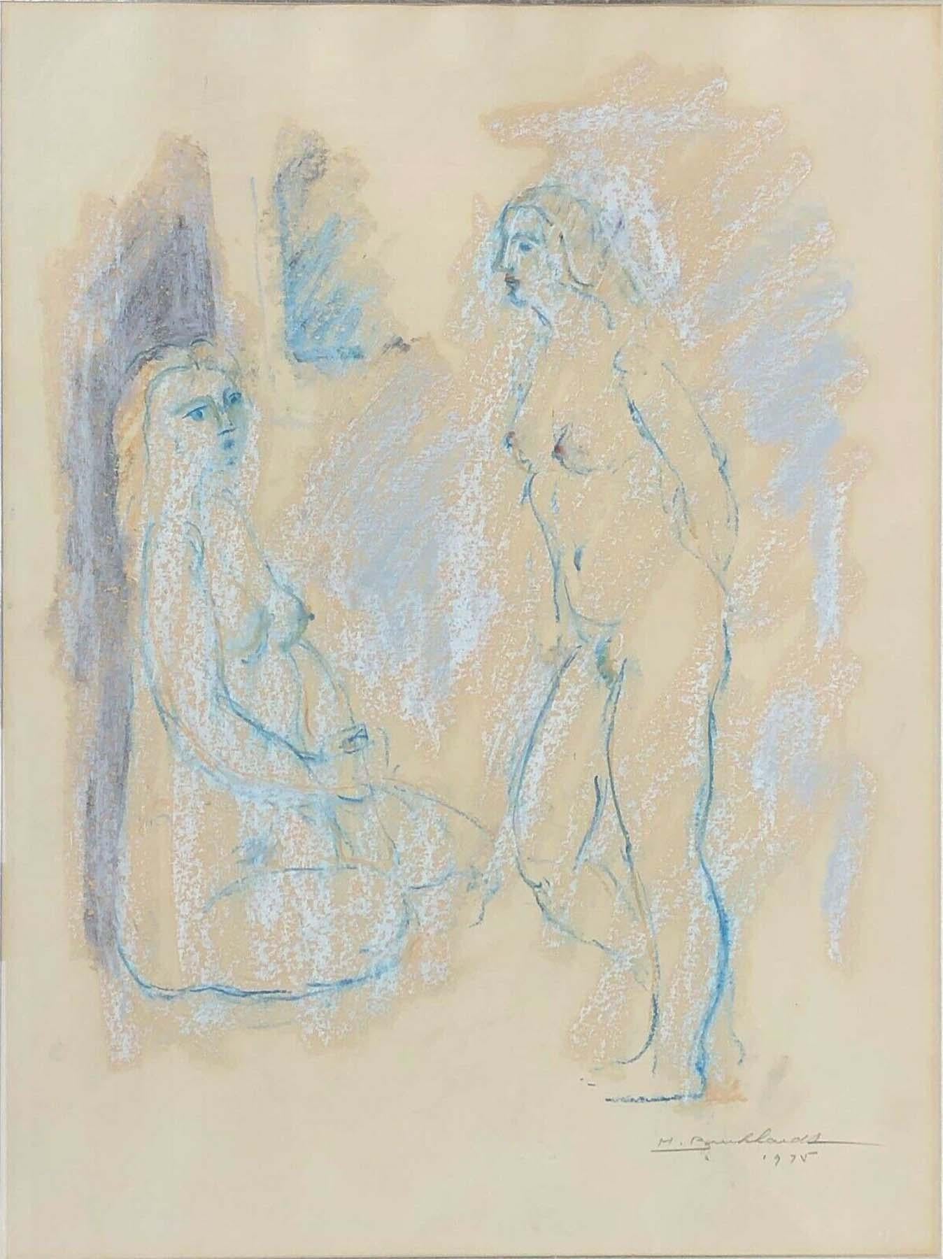 Hans Burkhardt Nude - Two Models