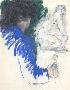 Senza titolo, ritratto dell'artista in studio