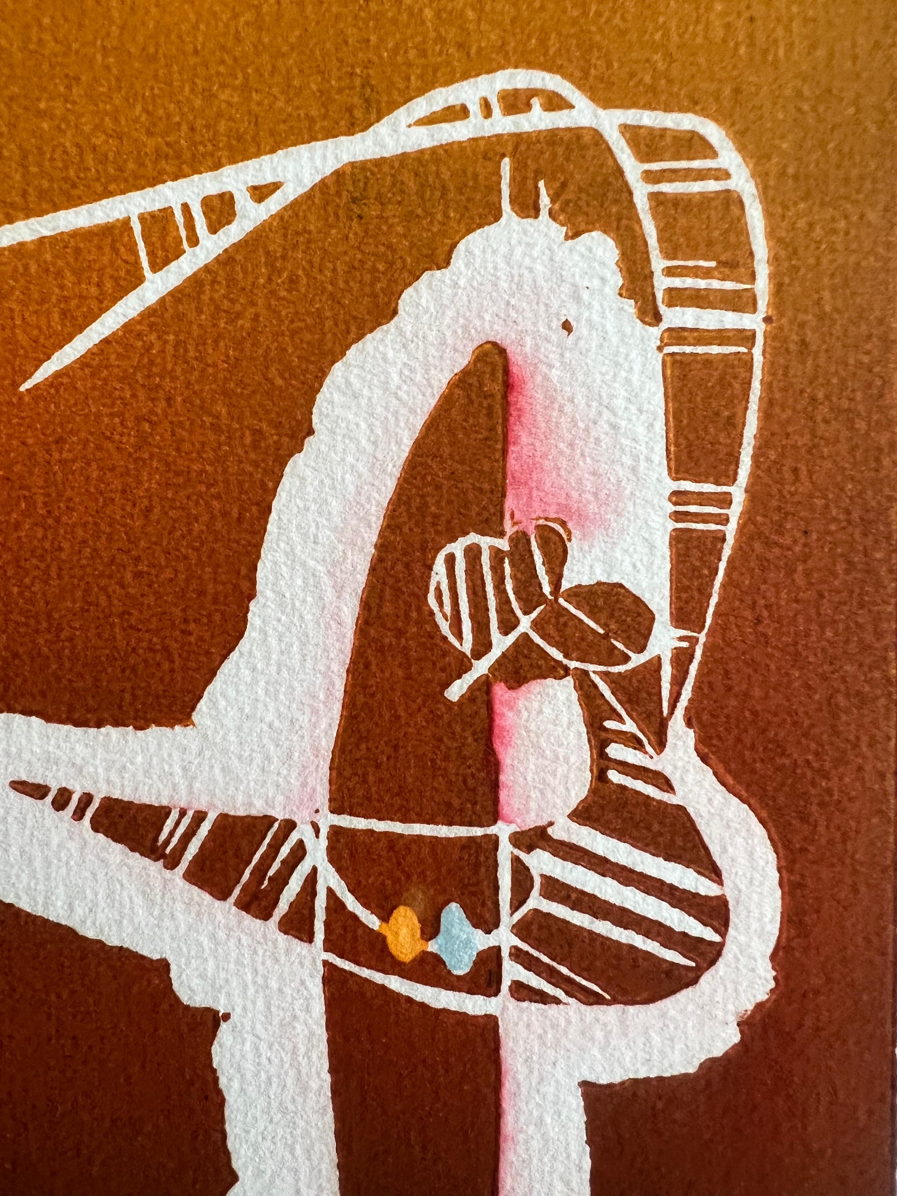 Litografia senza titolo di Hans Burkhardt in vendita 4