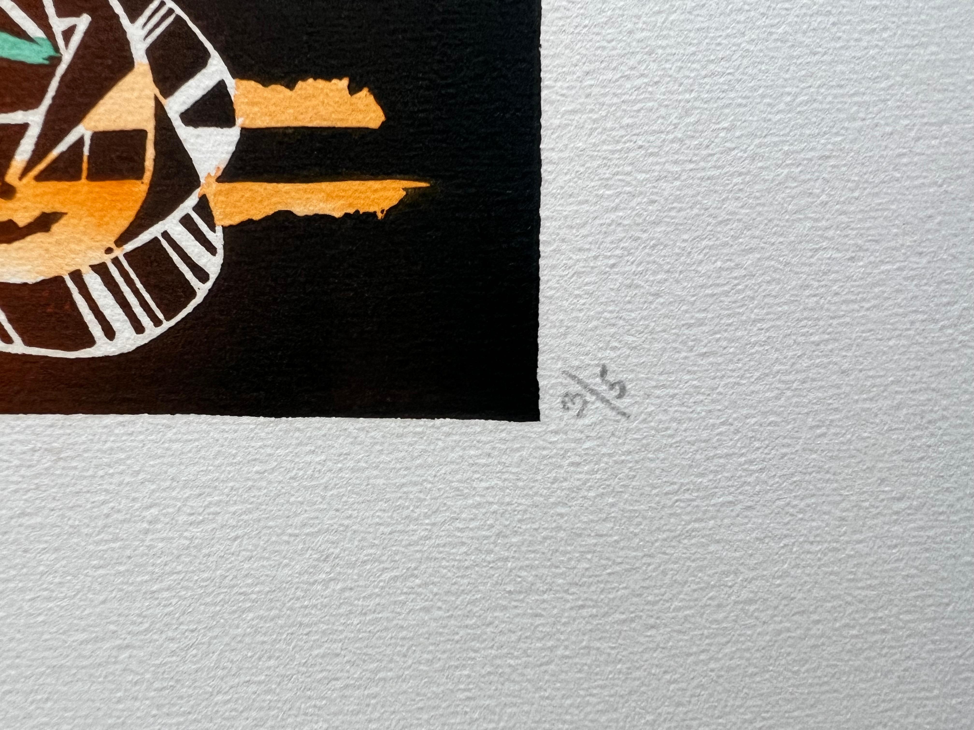 Litografia senza titolo di Hans Burkhardt in vendita 6