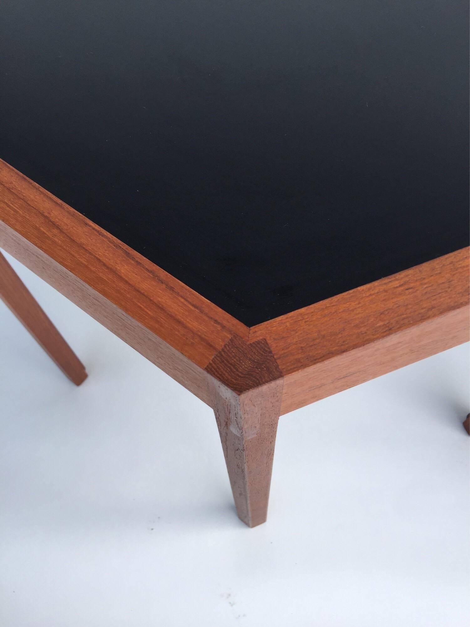 Scandinavian Modern Hans C. Andersen for Arturo Teak Hexagonal Side Tables